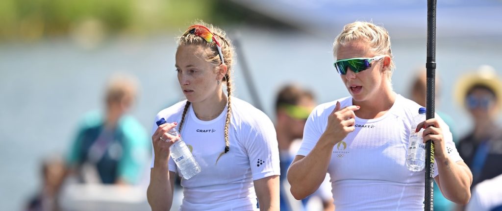 Frederikke Matthiesen og Emma Aastrand Jørgensen under OL i Paris