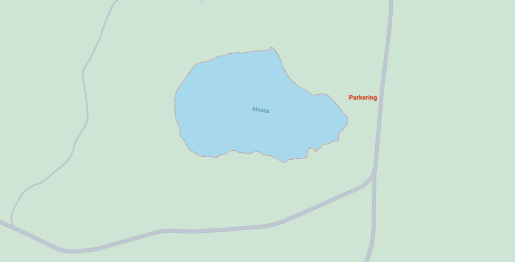 Parkering ved Mossø i Rold Skov