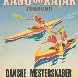 Vintage Plakat - Danske Mesterskaber Silkeborg Langsø