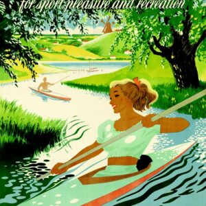 Vintage Plakat: International Canoe Tour - 1950
