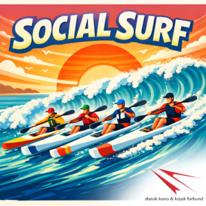 Tegnet billede af surfski event