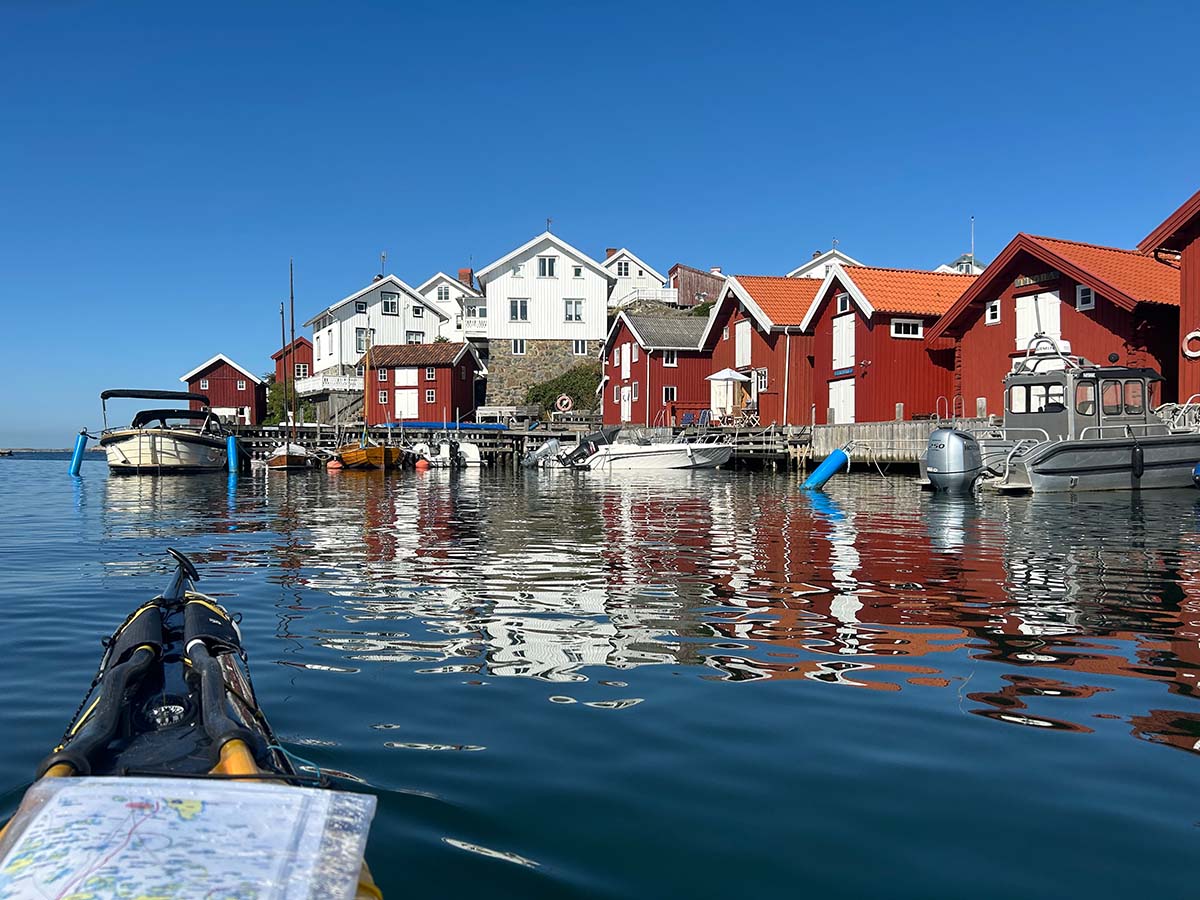 kajak på vandet i Skærgården