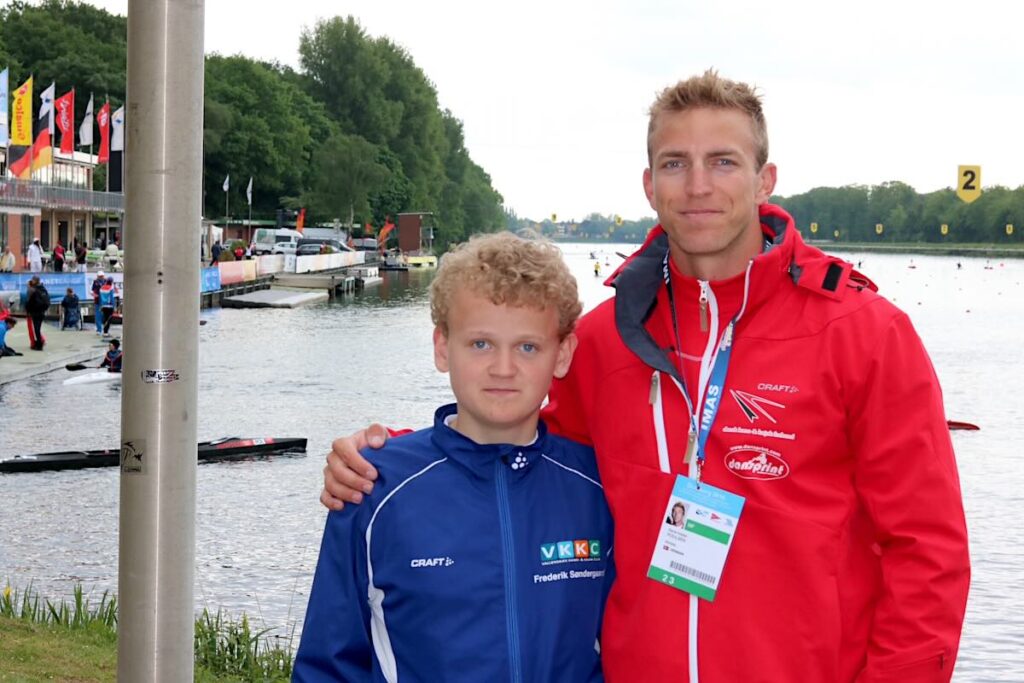 Parakajak-roeren Frederik Søndergaard sammen med René Holten Poulsen