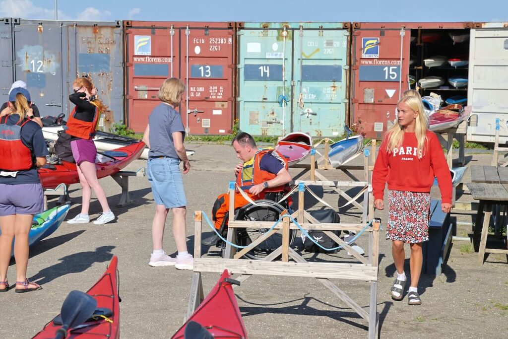 Aktiviteter på land ved kajakklub